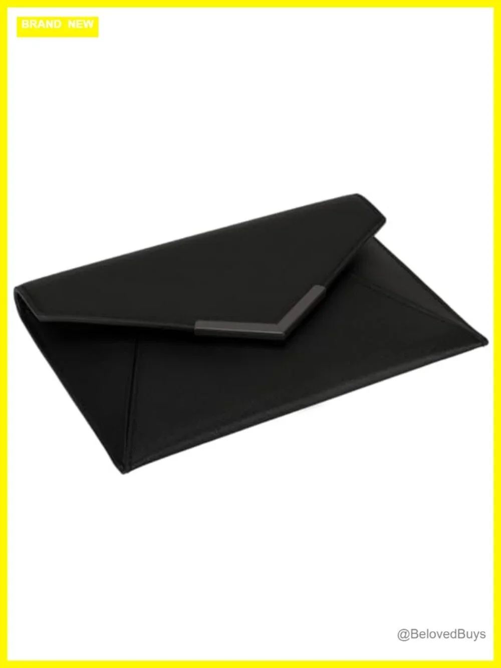 Envelope Clutch Handbag, Faux Saffiano Leather, Medium Foldover Purse with